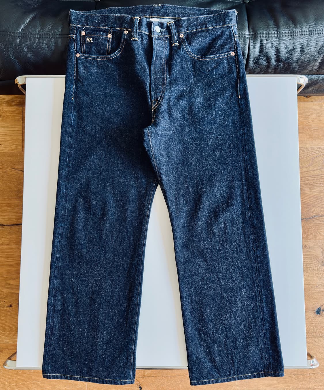 RRL 더블알엘 빈티지 파이브포켓 이스트 웨스트 셀비지 진 34 신품급 상품이미지2