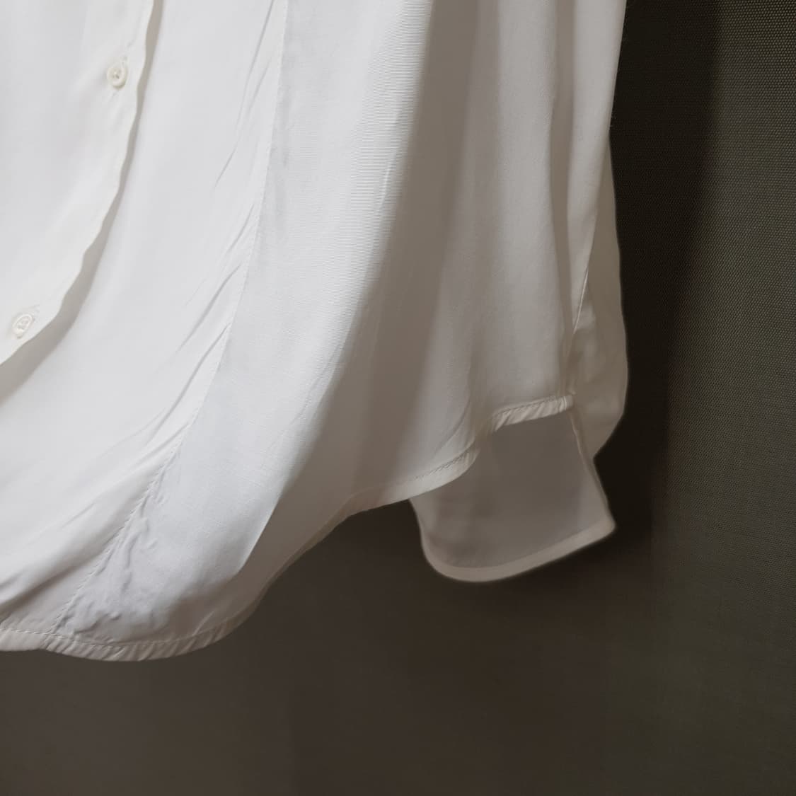 SANDRO 산드로 루즈핏 오픈카라 화이트 블라우스 1사이즈 상품이미지4