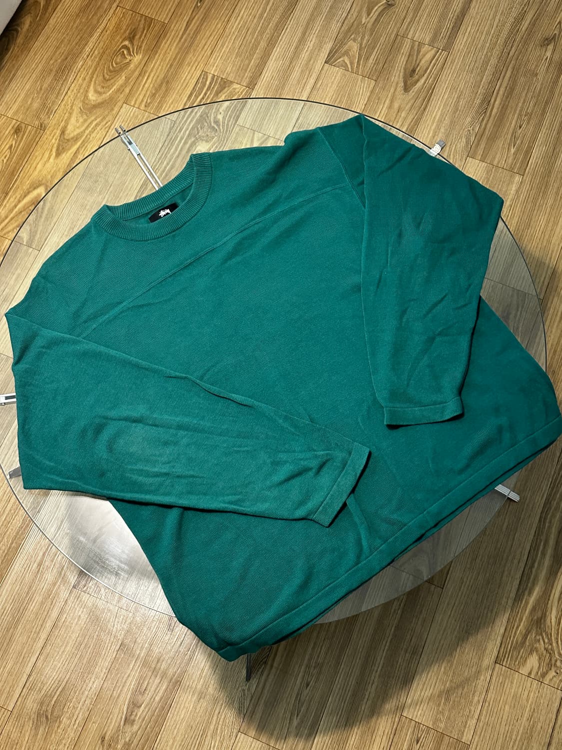 [L] 스투시 풋볼 스웨터 그린 상품이미지2