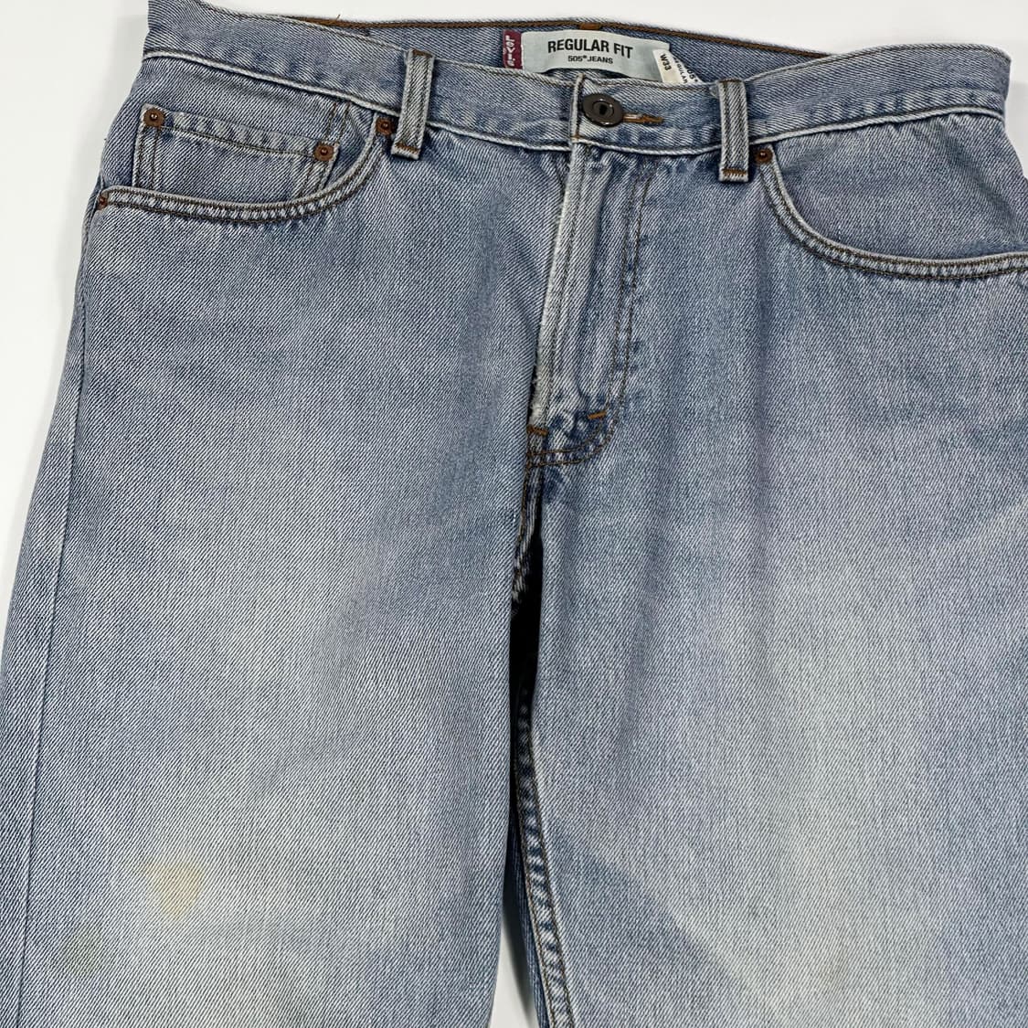 리바이스 505 오리지널 연청 데님 팬츠 (33인치) 상품이미지4