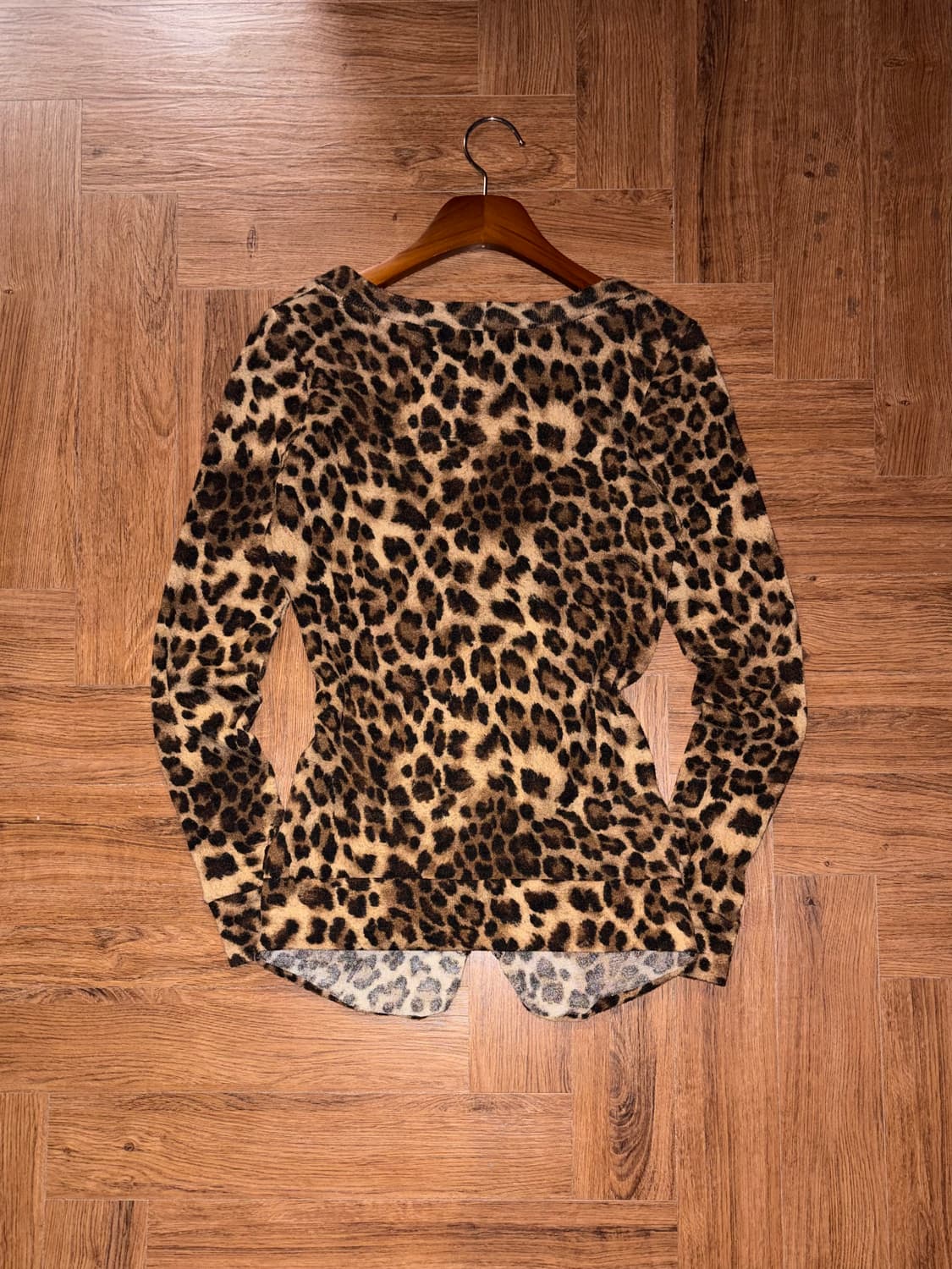 빈티지 레오파드 셔링 가디건 상품이미지6