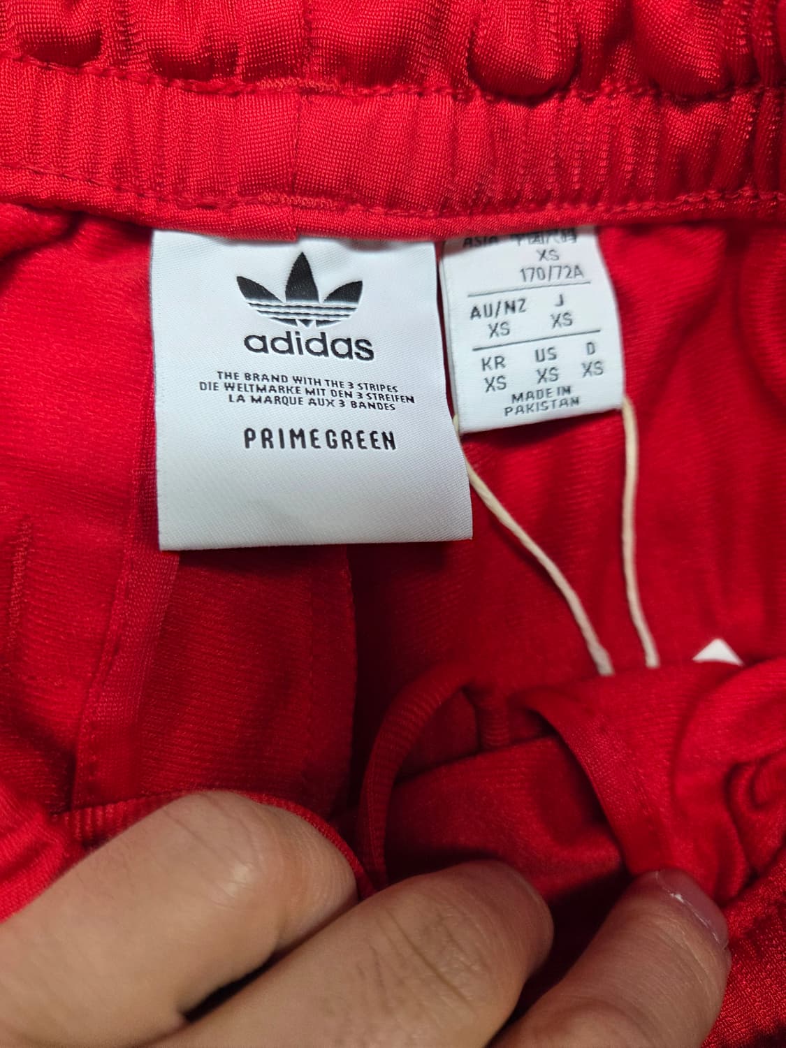 아디다스 파이어버드 트랙팬츠 xs 레드 상품이미지3