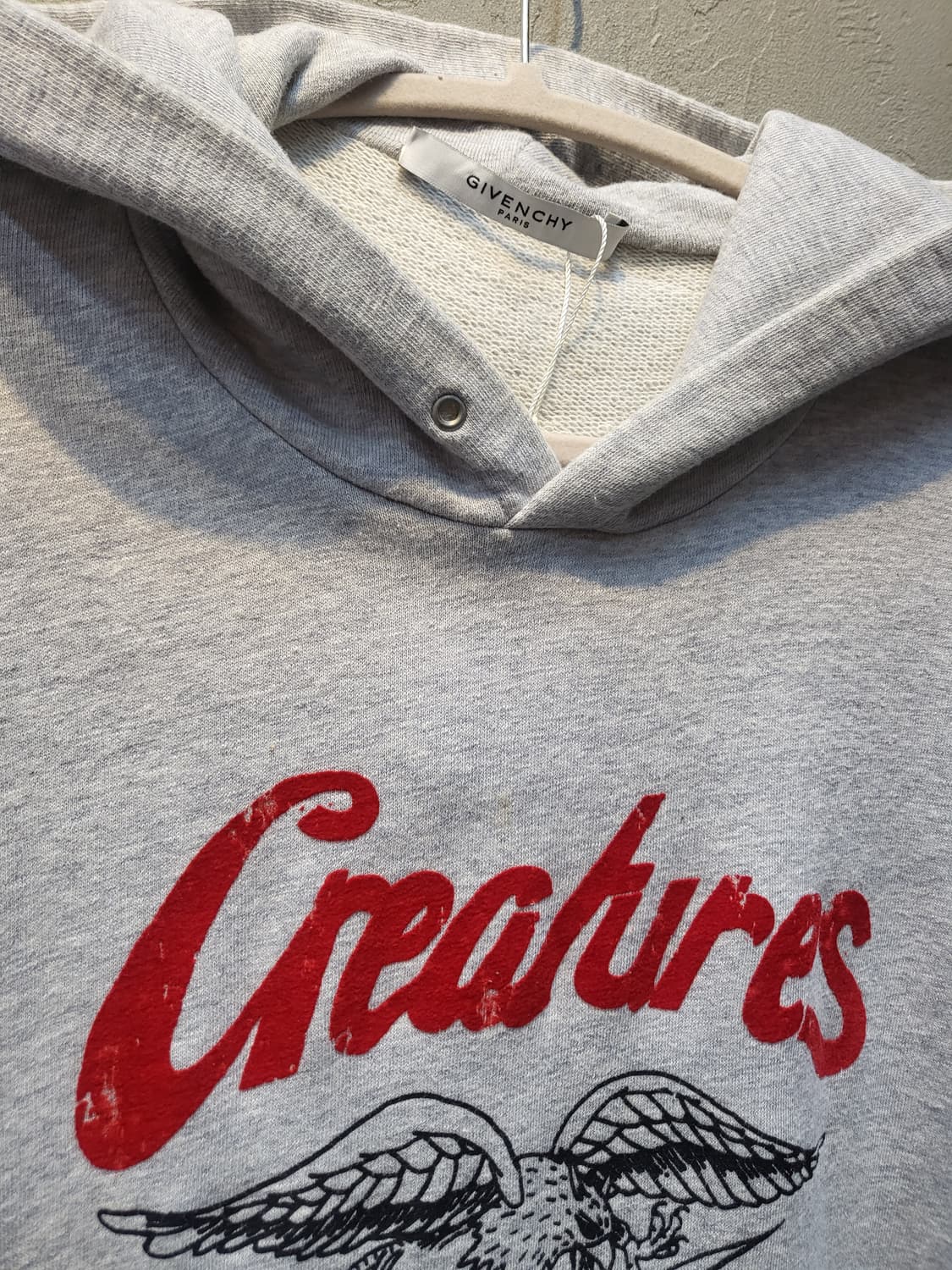 Givenchy Creatures 회색 후드티 XL 상품이미지2