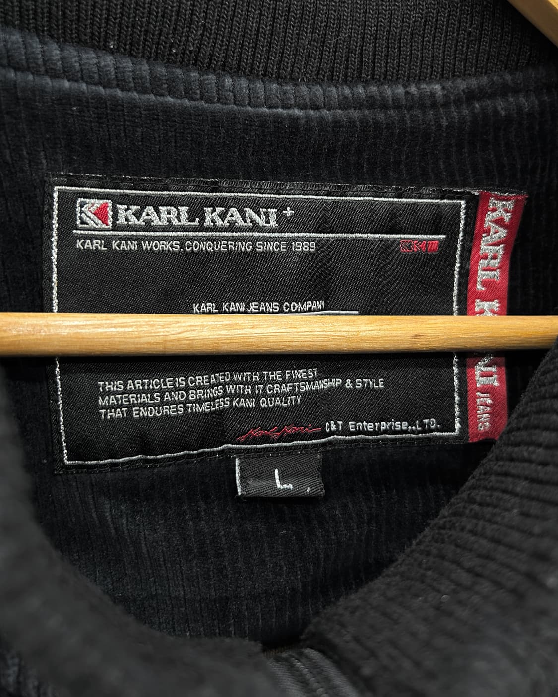 칼 카니 00s 코듀로이 트랙탑 집업 블랙 상품이미지7