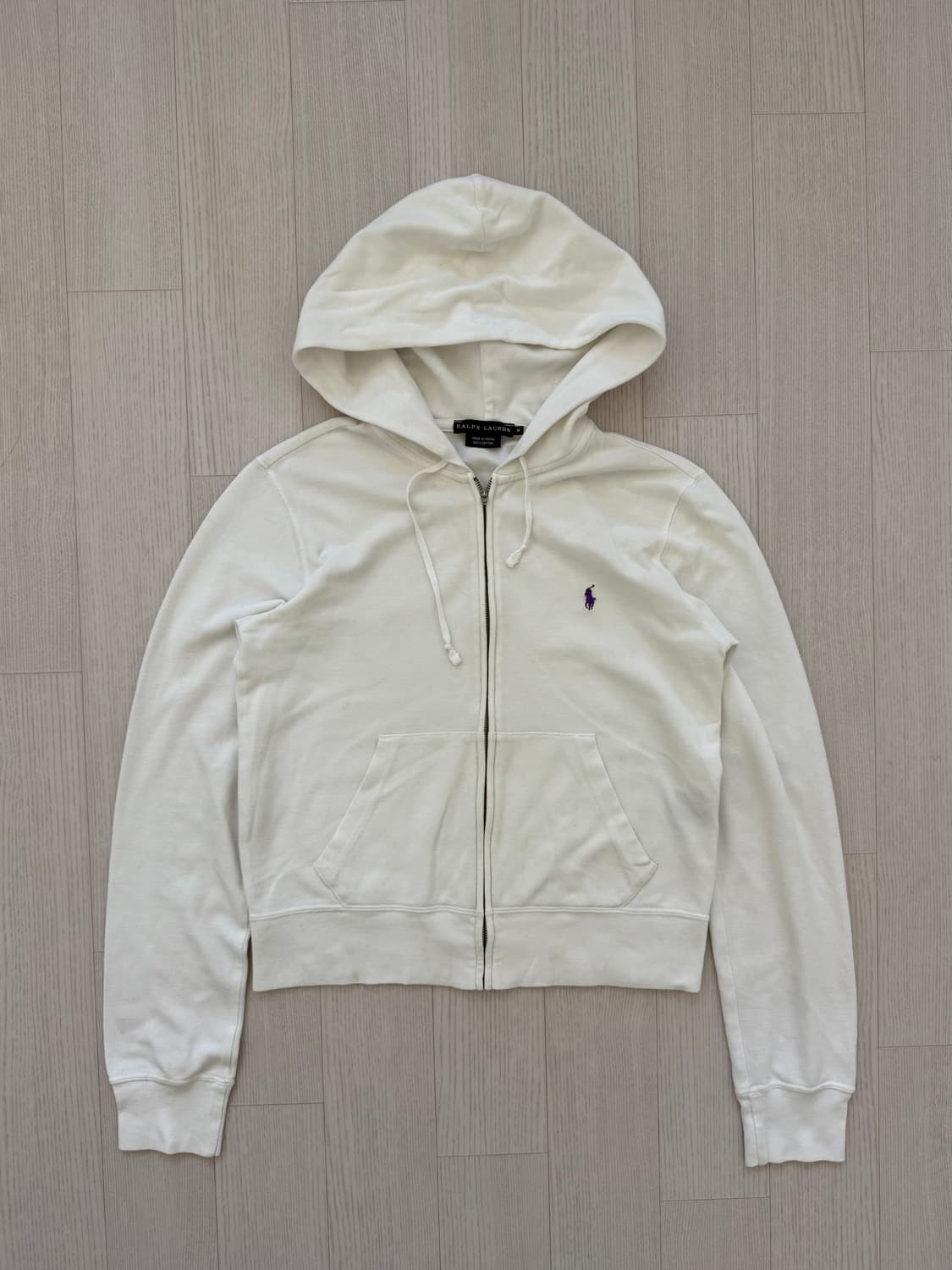 폴로 랄프로렌 여성라인 포니로고 코튼 후드집업 딱붙핏 상품이미지4