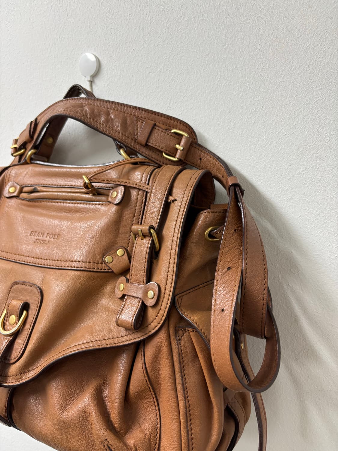 “Bean Pole” Brown Multi Pocket Detail Ba 상품이미지6