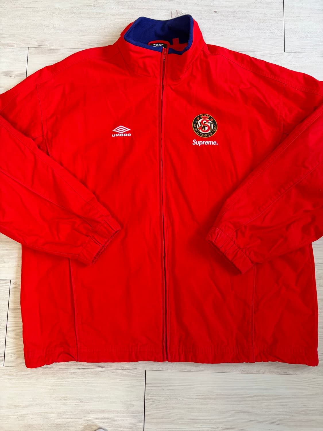 23fw 슈프림x엄브로 트랙자켓 레드 아시아XL 상품이미지2