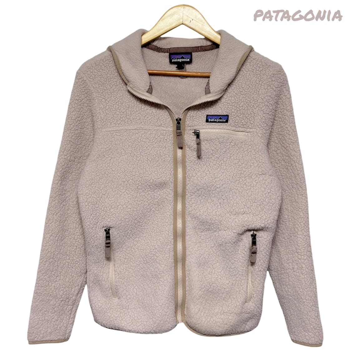 3815 파타고니아 핑크 레트로 파일 플리스 후드 후리스 상품이미지1