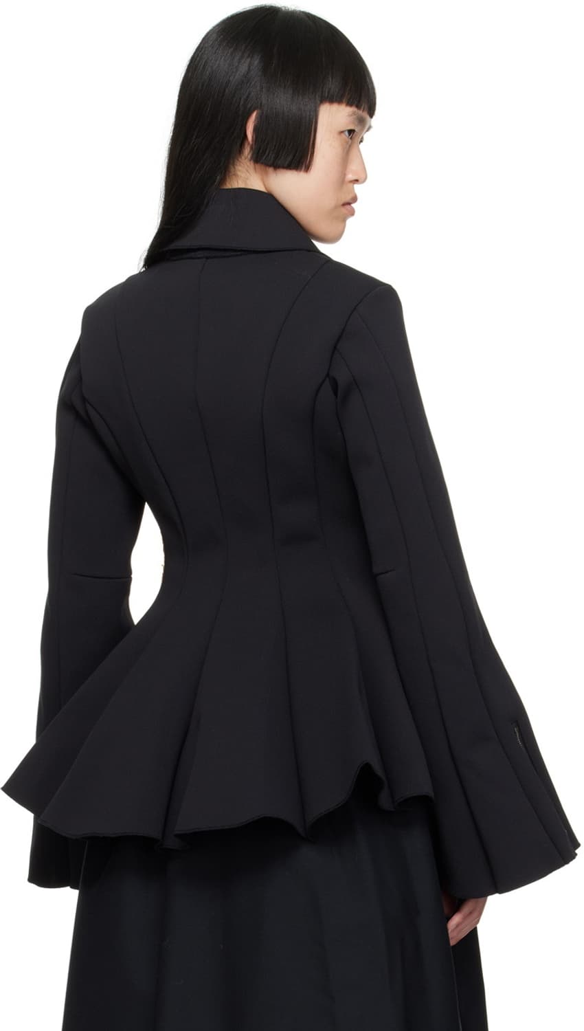 새상품 23aw 느와케이니노미야 꼼데가르송 페플럼 집업재킷 s 상품이미지4