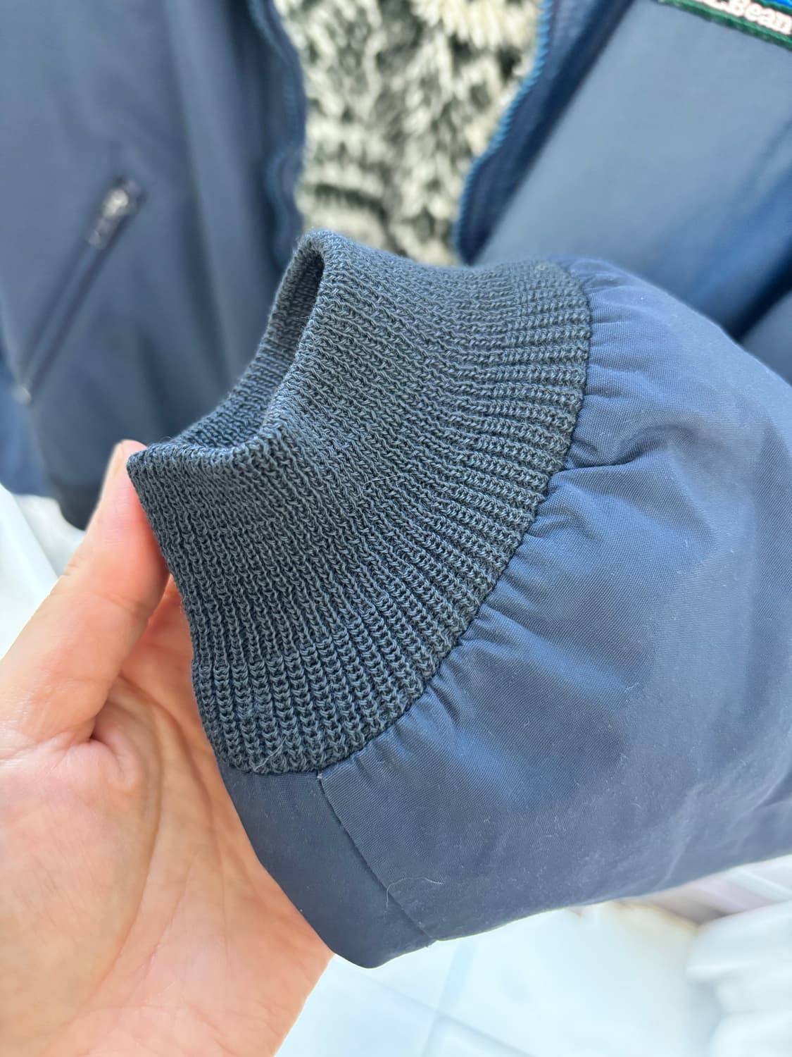 엘엘빈 웜업 자켓 네이비 상품이미지3