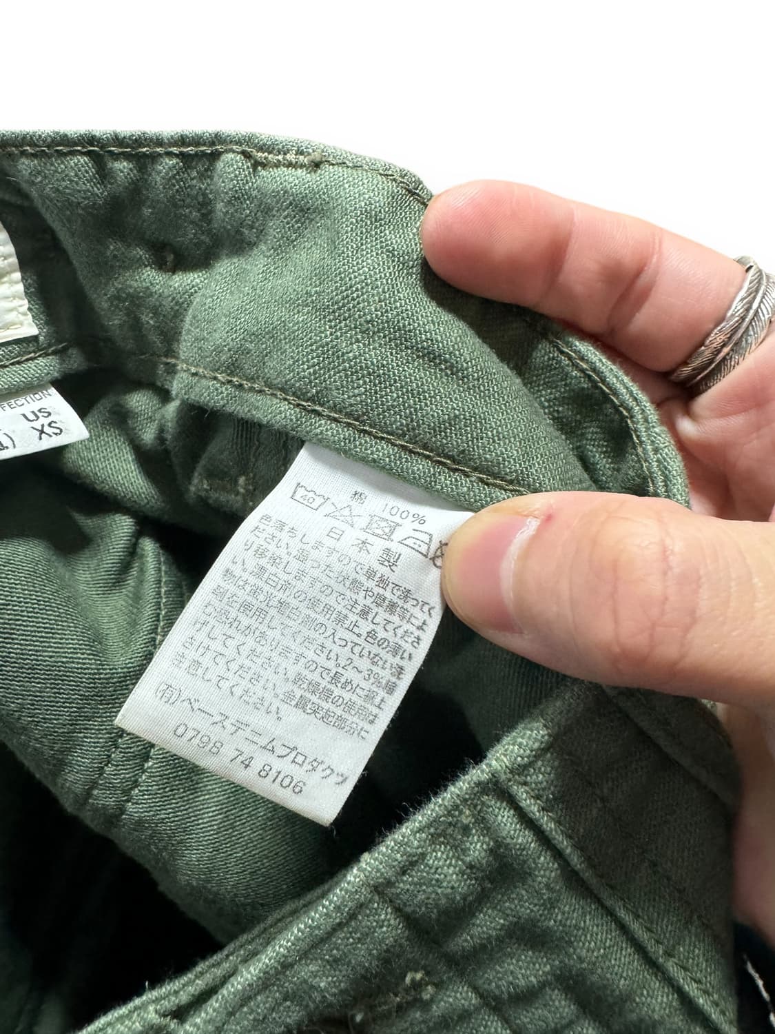 오어슬로우 퍼티그 팬츠 레귤러 카키 상품이미지9