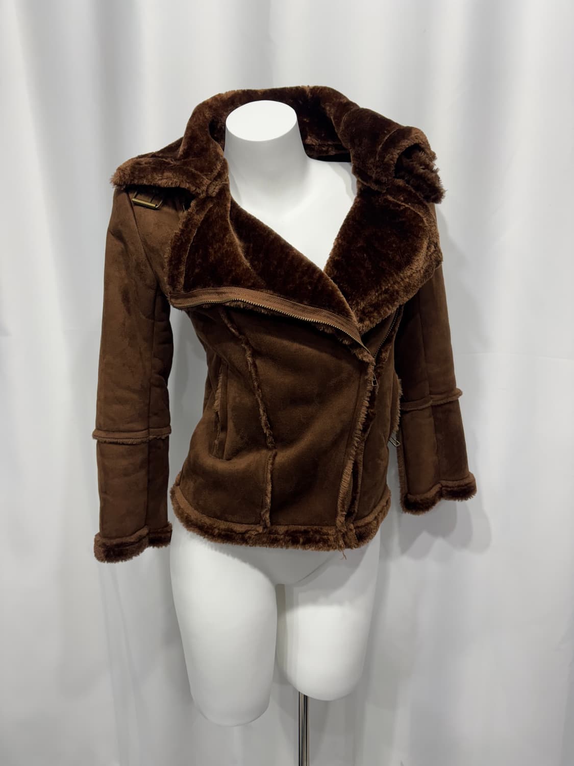 🎸다크 브라운 무스탕 자켓🎸 상품이미지5