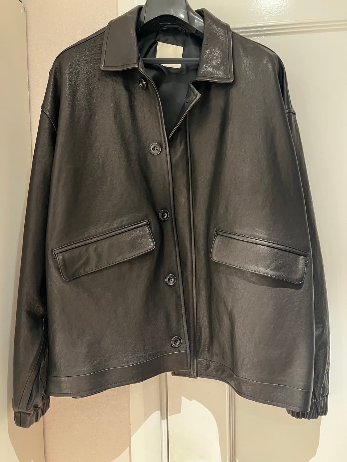 Mone 모네마켓 (리본빛) 버킨 레더 자켓 상품이미지5