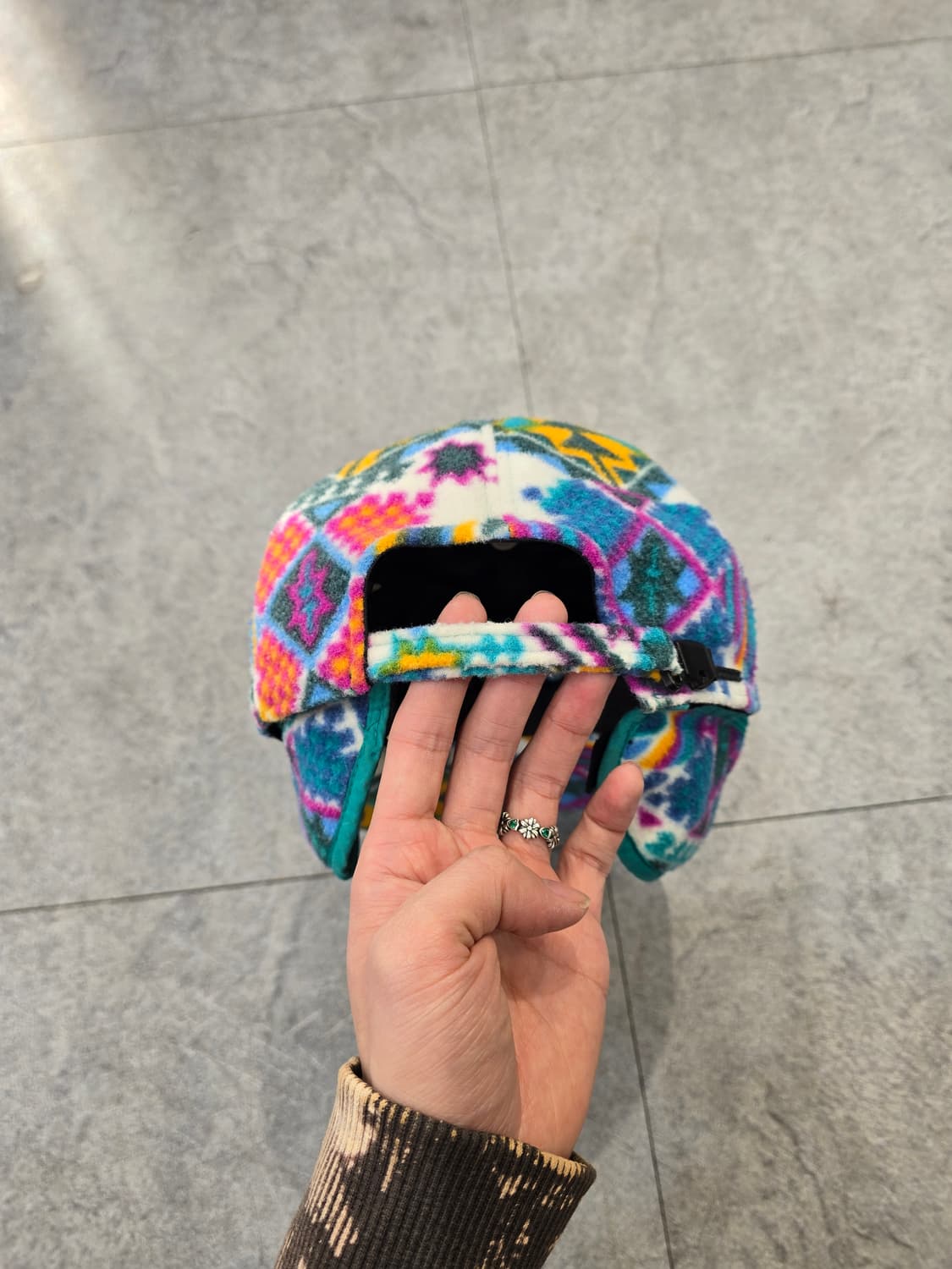 90's wing sports 이어플랩 플리스 캡 상품이미지6