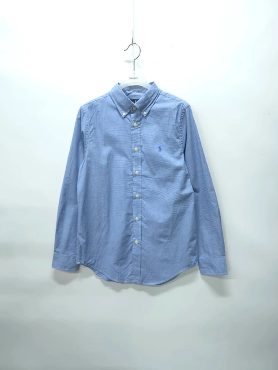 폴로 랄프로렌 여성 커스텀핏 블루 체크 셔츠(55) 상품이미지1