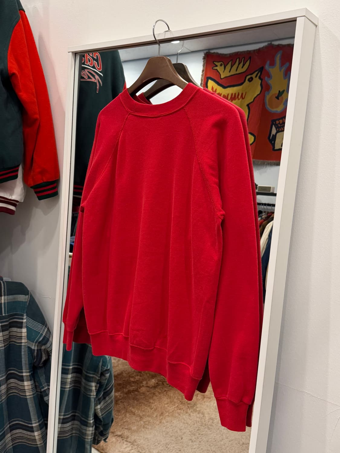 90s Hanes 헤인즈 플레인 스웻 셔츠 (made in USA) 상품이미지5