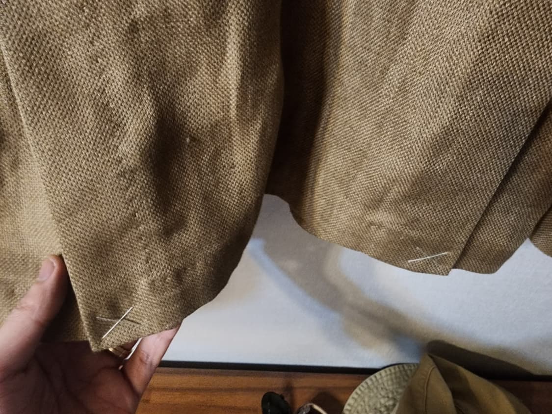 망고 맨 린넨 브라운 자켓 eu50 it54 uk/us40 사이즈 상품이미지3