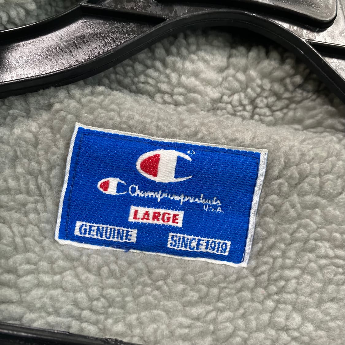 챔피온 90's 올드스쿨 양털 후드 후리스 집업 상품이미지3