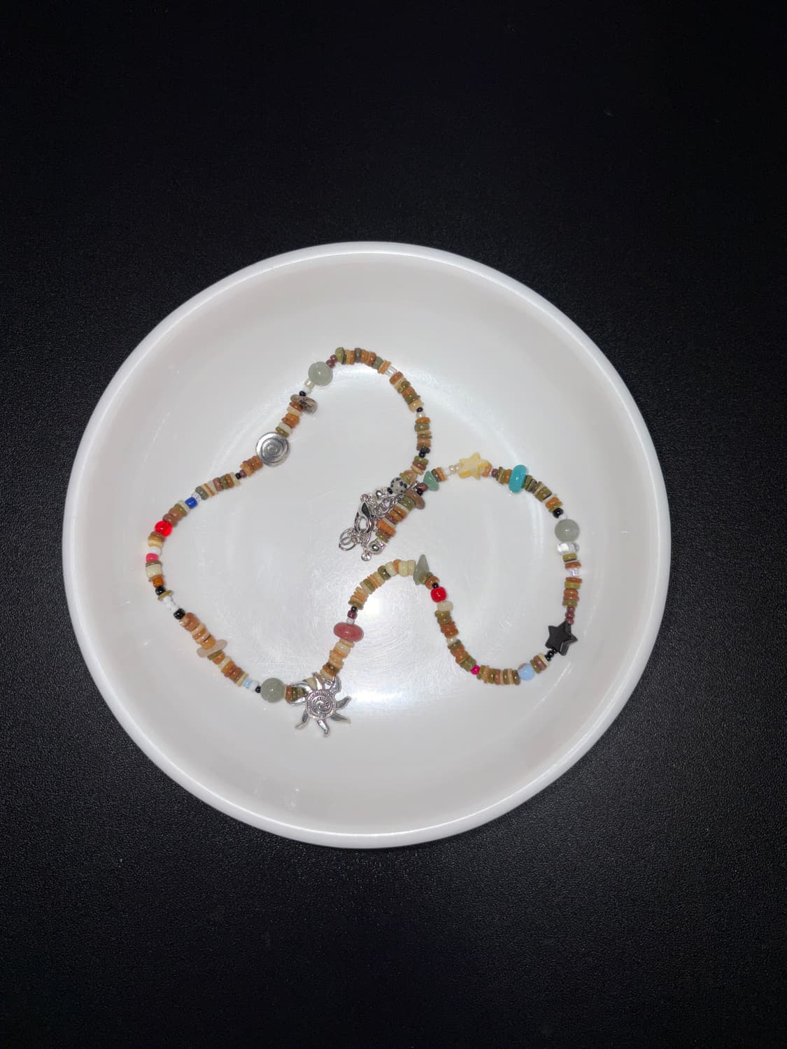 빈티지 비즈 우드 목걸이 / sun wood necklace 상품이미지4