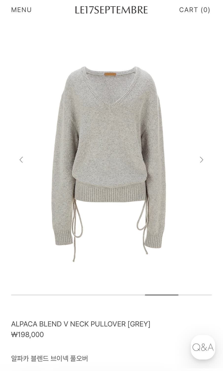 LE17 알파카 V넥 니트 + 머플러 셋트 판매  상품이미지4