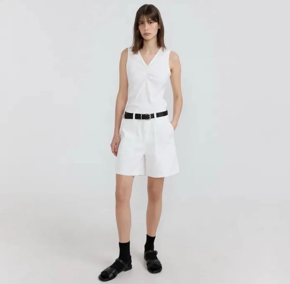 아쎄르 - 퍼티그 쇼츠 ( 아이보리 L사이즈 ) 상품이미지1