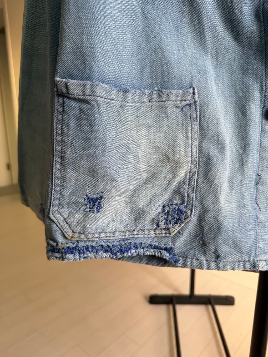 50s-70s 오리지널 프렌치 사시코 페이딩 워크자켓 상품이미지2