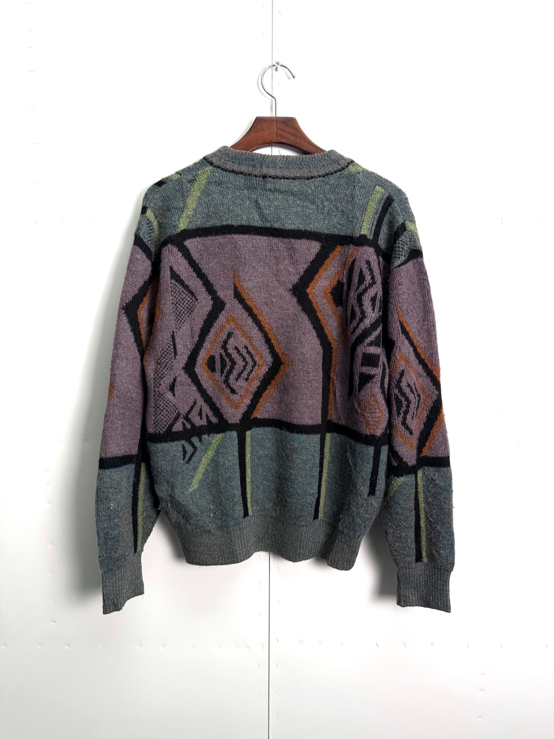 90s 빈티지 지오메트릭 아즈텍 니트 상품이미지4