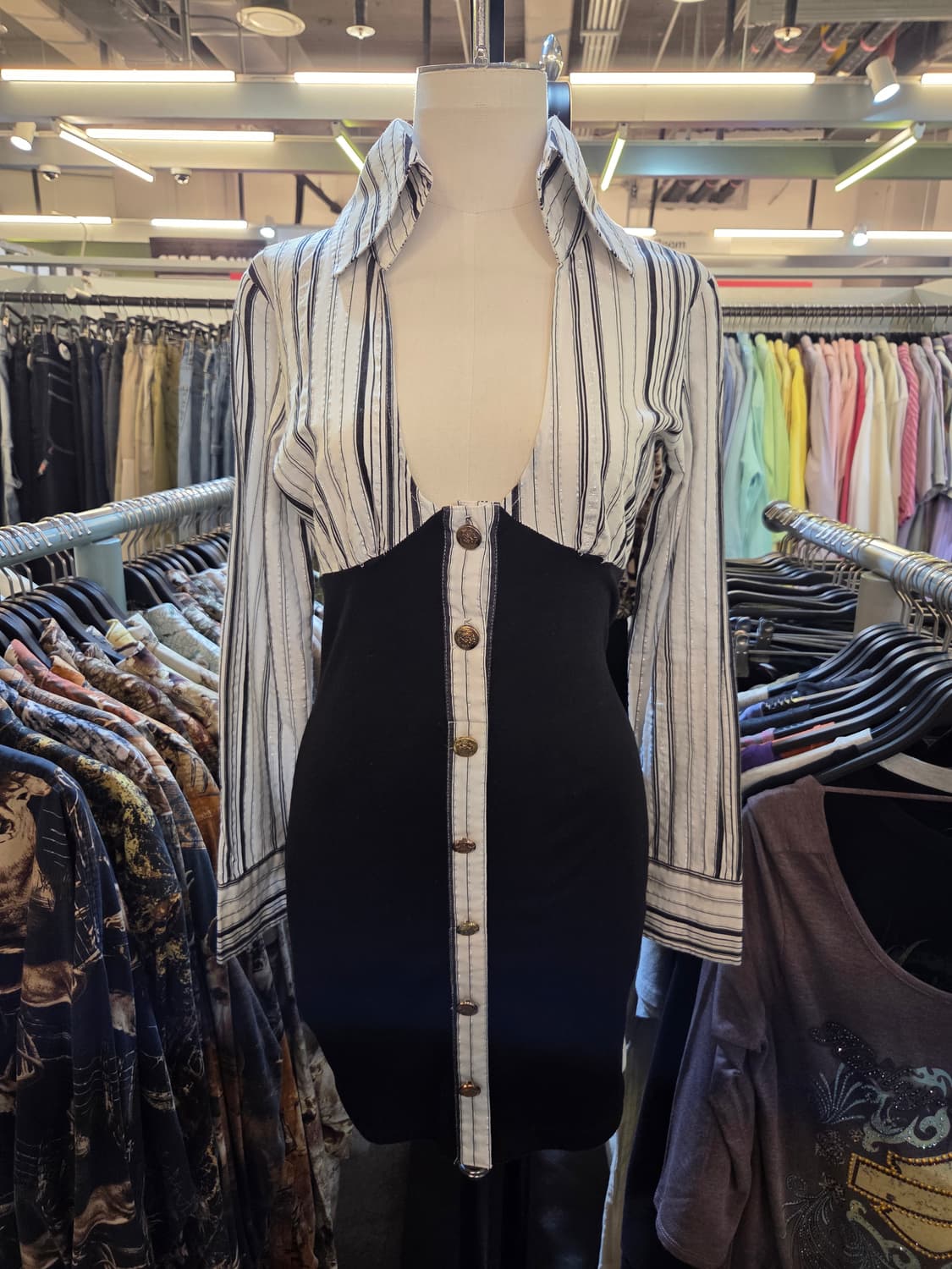  Skiny lip 갸루 셔츠원피스 상품이미지2