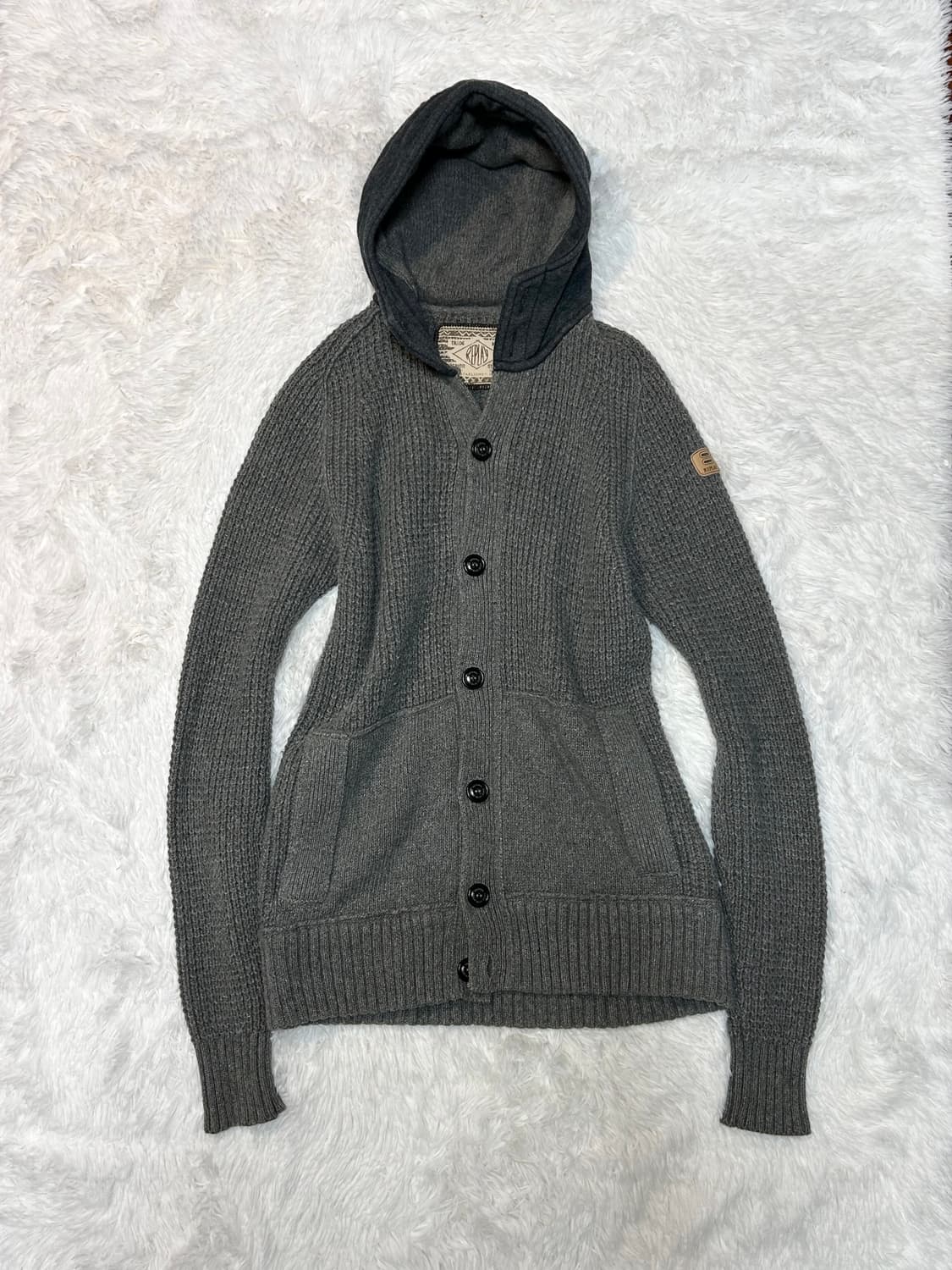 Replay hoodie button-up knit  상품이미지1