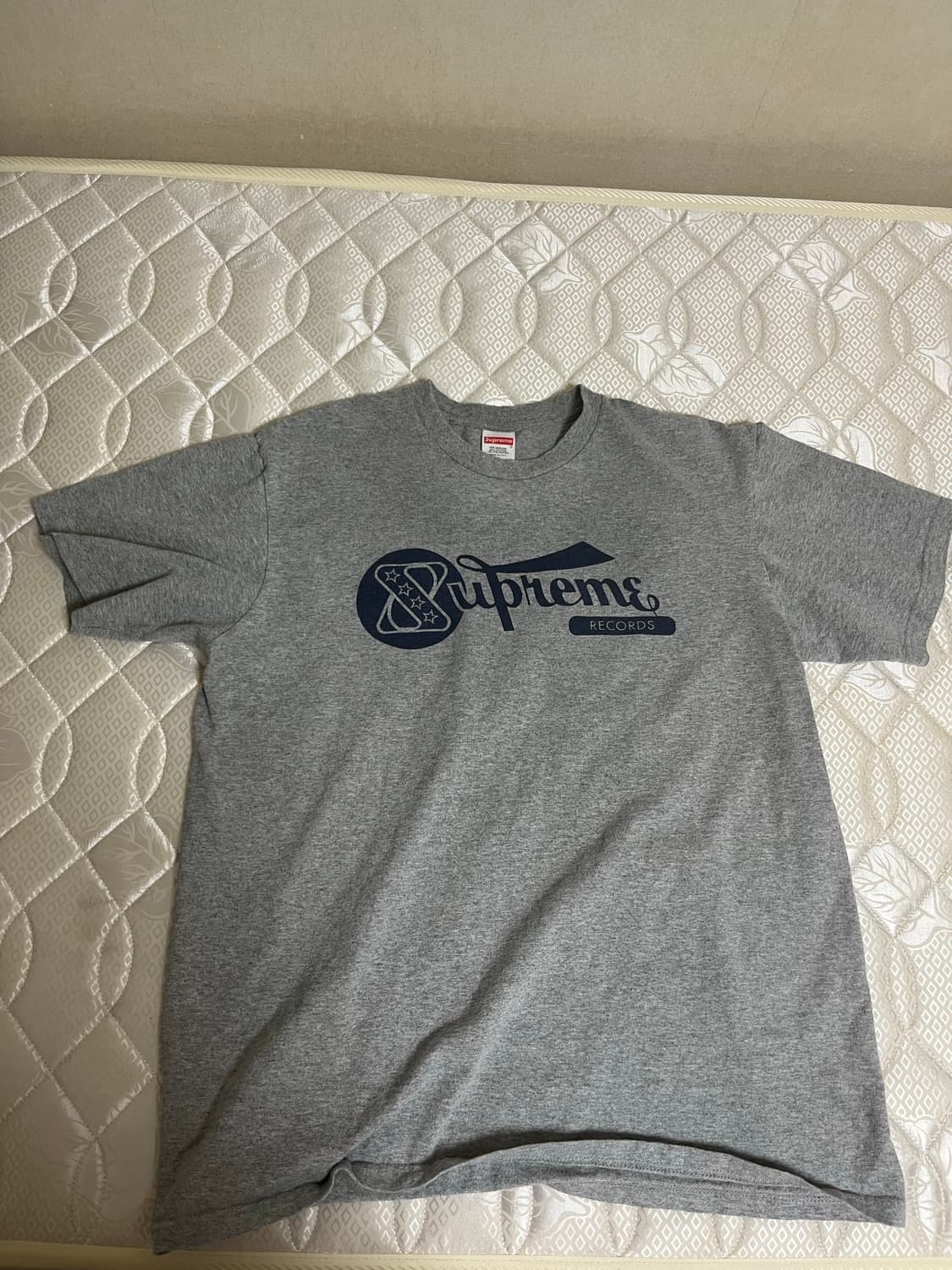 슈프림 레코드 티셔츠 (m) 헤더그레이 상품이미지2