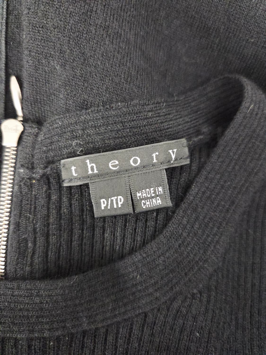 띠어리(Theory) HANNYI 블랙 울 혼방 지퍼 원피스 상품이미지6