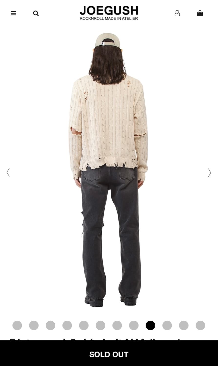 조거쉬 Distressed Cable knit LV.2 2size 상품이미지3