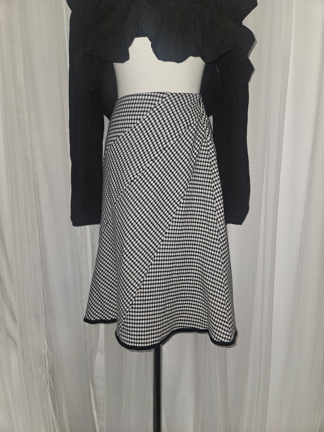 felissimo 빈티지 다이아몬드 패턴 스커트 상품이미지2