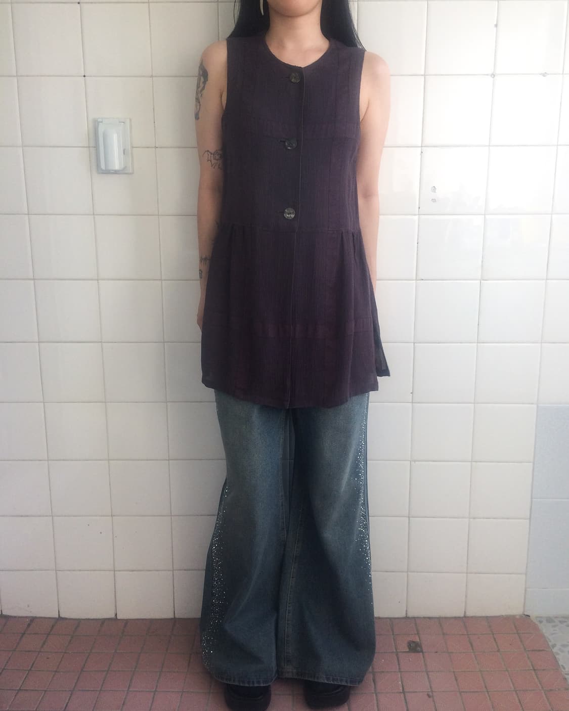 Line point vest 상품이미지1
