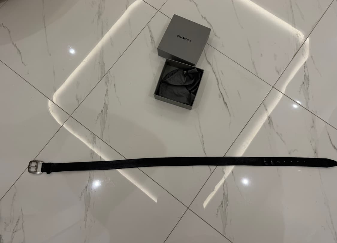 발렌시아가 스퀘어버클 레더 벨트 상품이미지4