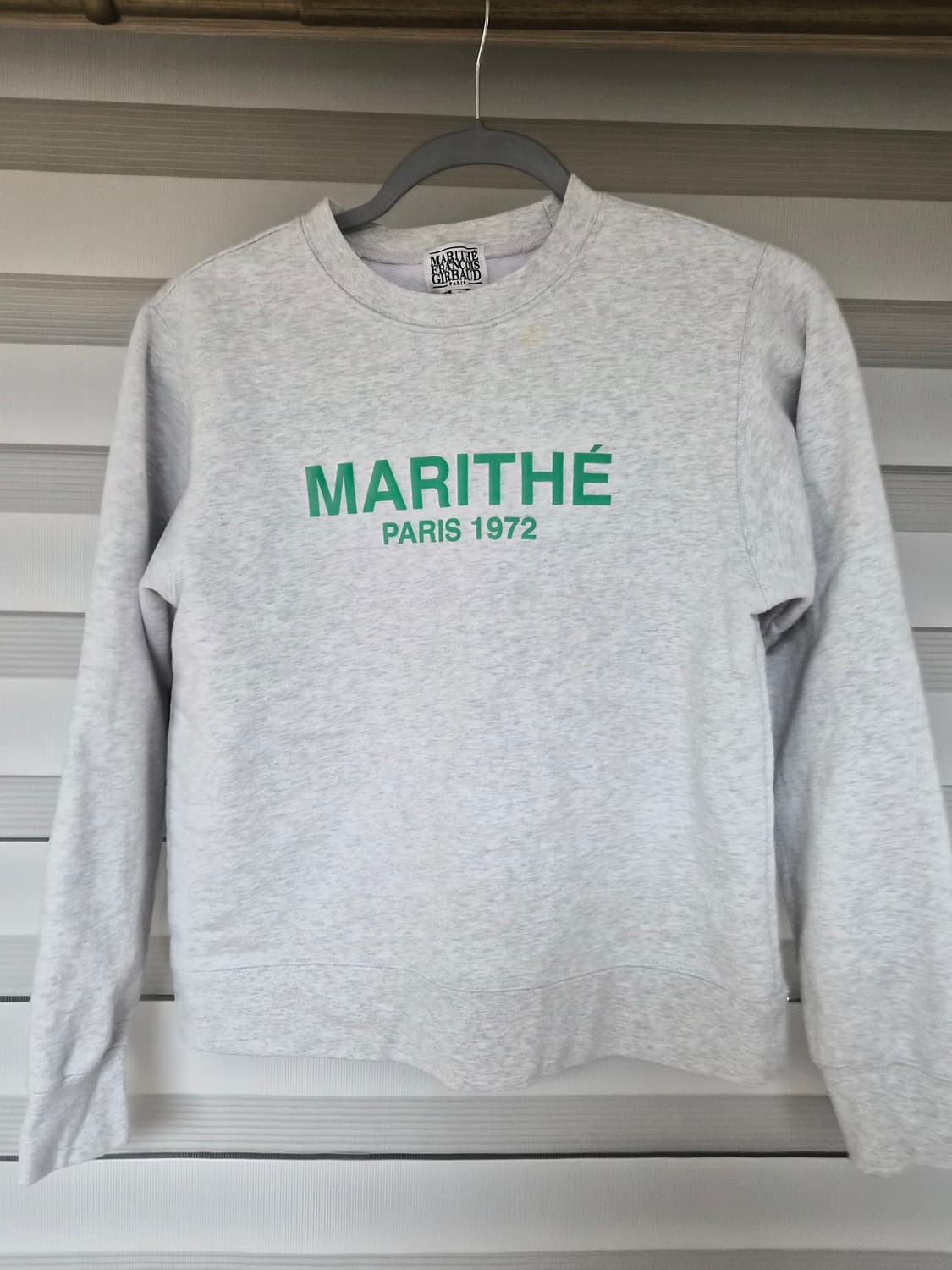 마리떼 프랑소와 저버 맨투맨 티셔츠 회색S 상품이미지1