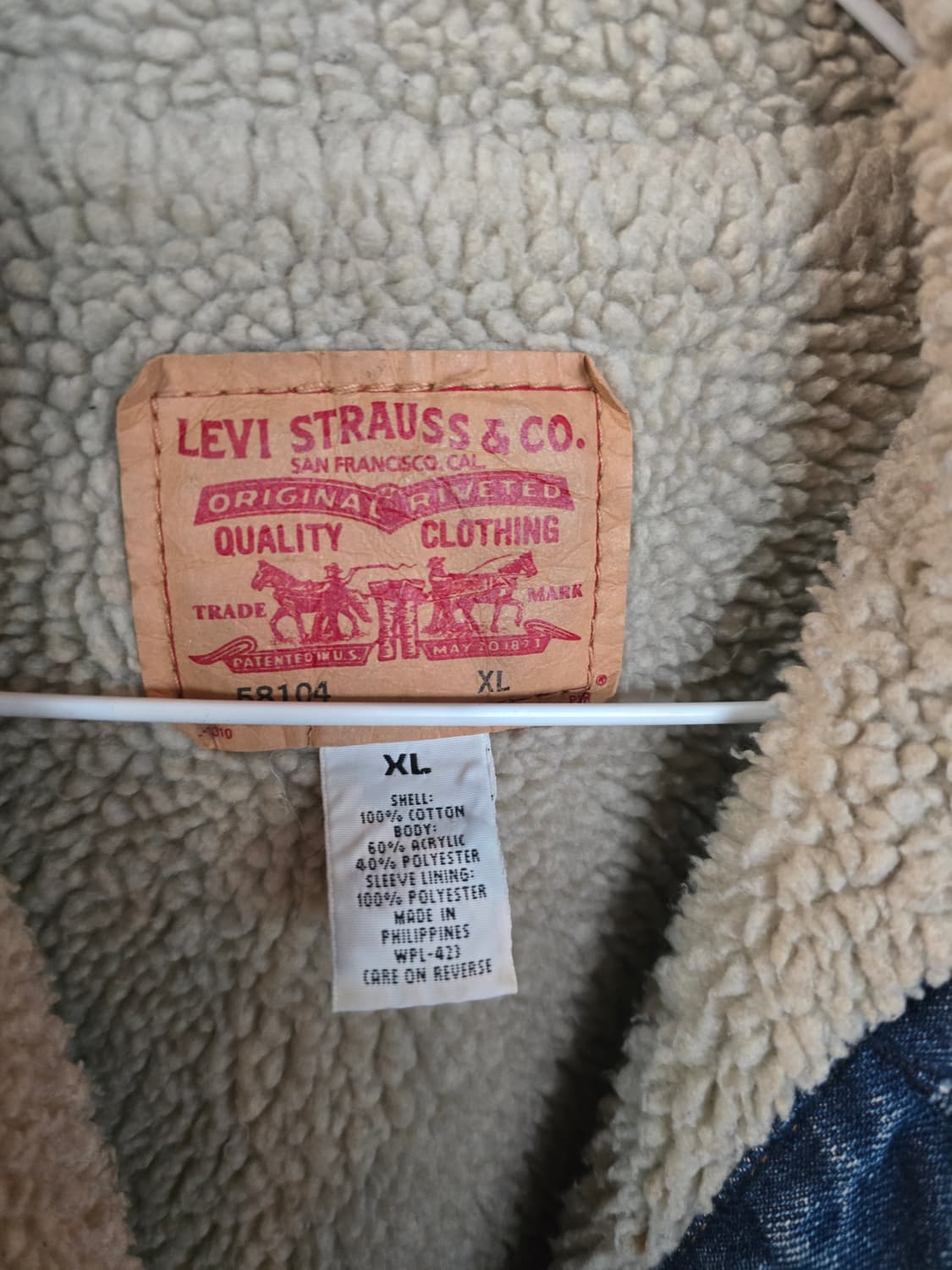 리바이스 양털청자켓 데님 쉐르파 자켓 상품이미지4