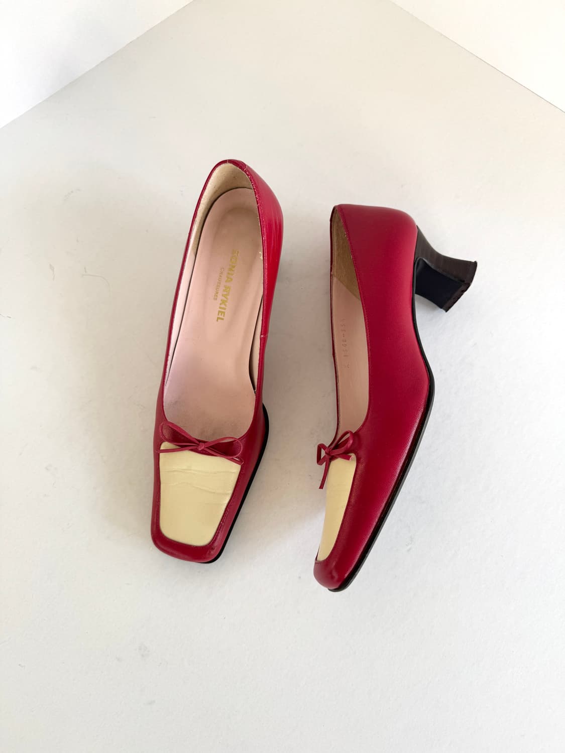 [Sonia Rykiel] 소니아 리키엘 리본 포인트 스퀘어 토 슈즈 상품이미지2