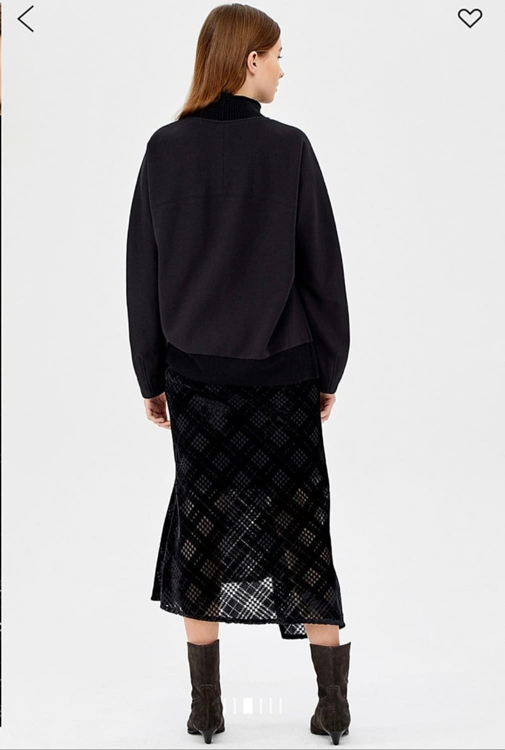 (핑크 브라운색상 판매)시스템 번아웃 니트 레이어드케어 원피스 55사이즈 상품이미지4