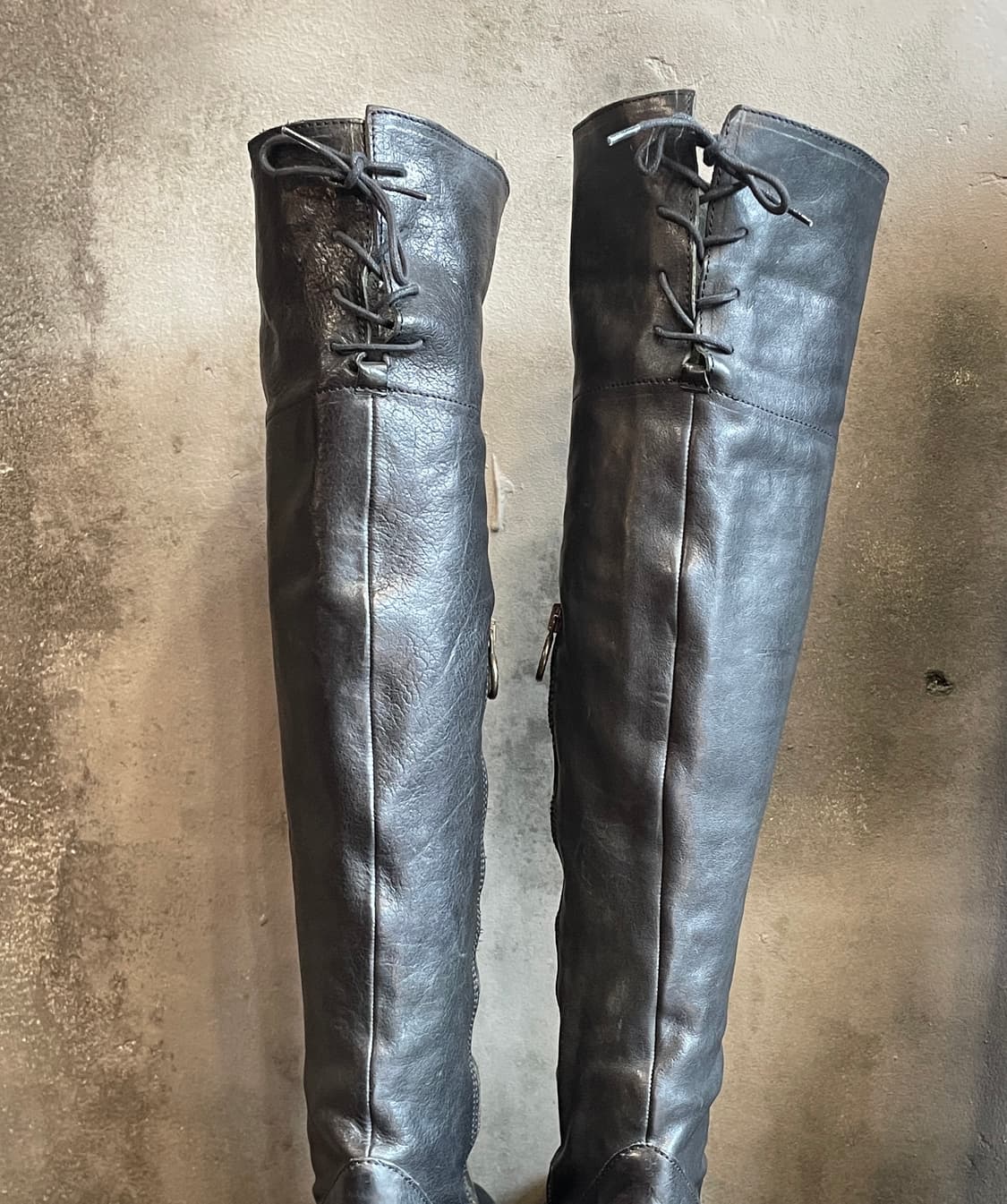 피오렌티니 베이커 레이스업 니 하이 부츠 상품이미지6