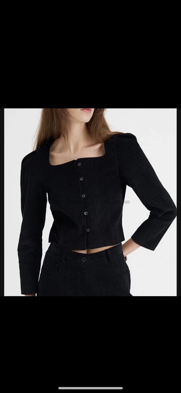 마론에디션 코듀로이 블라우스 상품이미지1