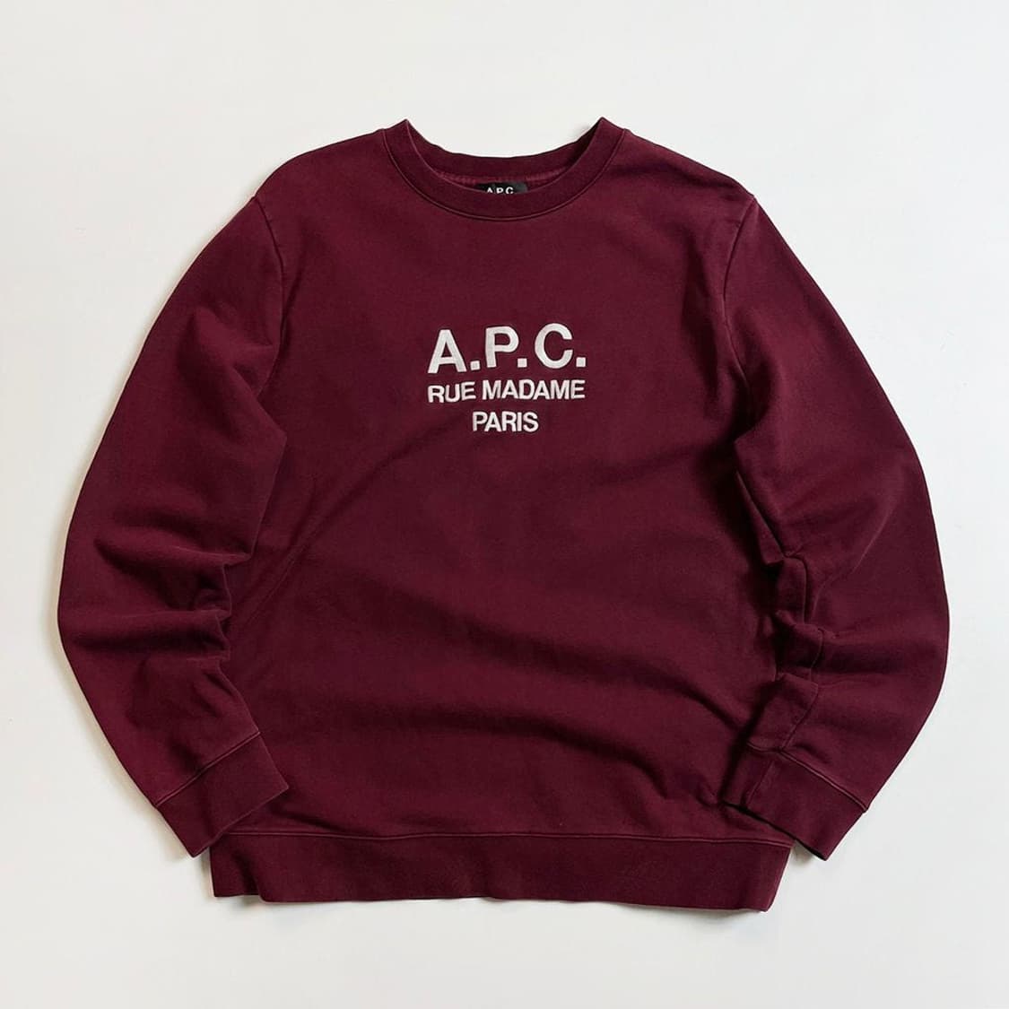 아페쎄 APC 옴므 20ss 로고 자수 맨투맨 PR1817 상품이미지1