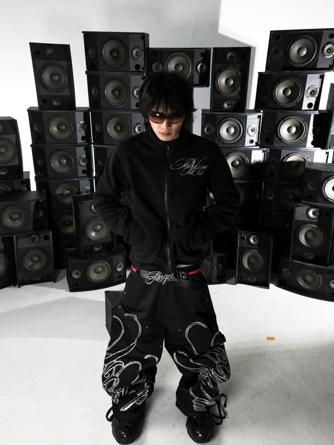 Obsidian Lettering Slim Fleece Zip 상품이미지1