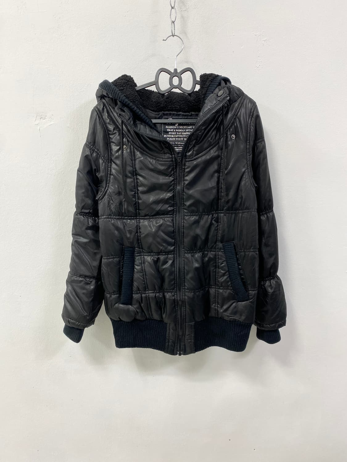 [COLZA] 콜쟈 갸루 펑크 y2k 후드 패딩 상품이미지4