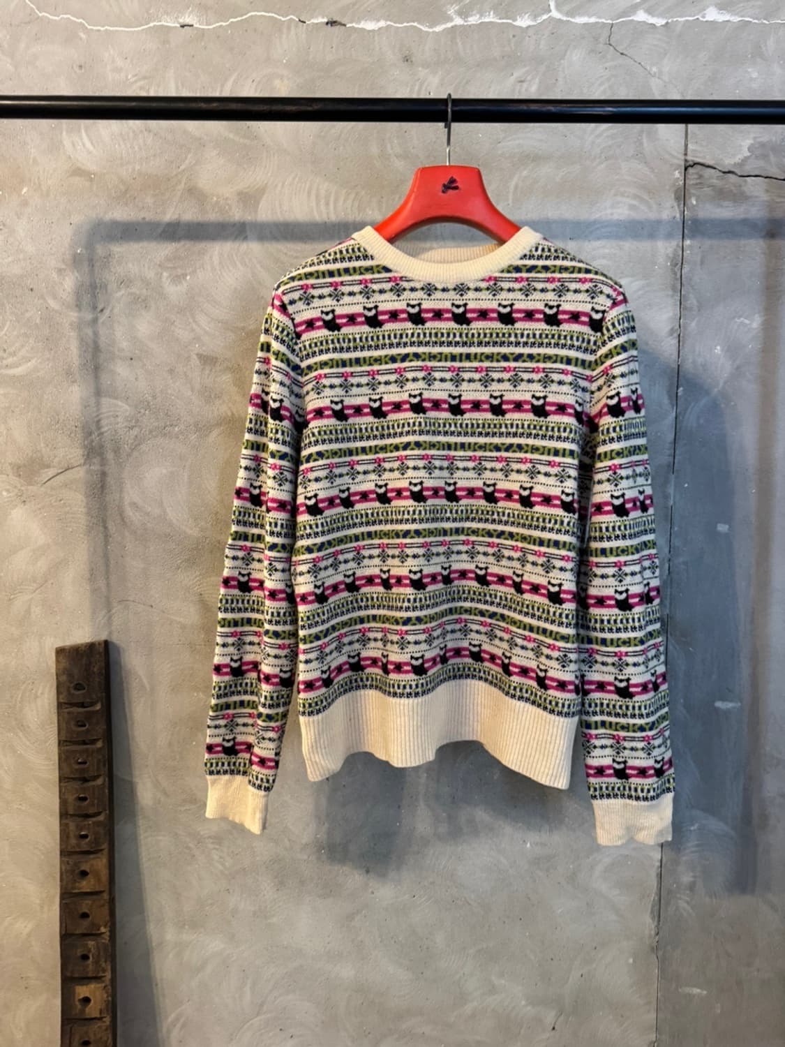 럭키슈에뜨 페어아일 램스울 니트 55~66 상품이미지1