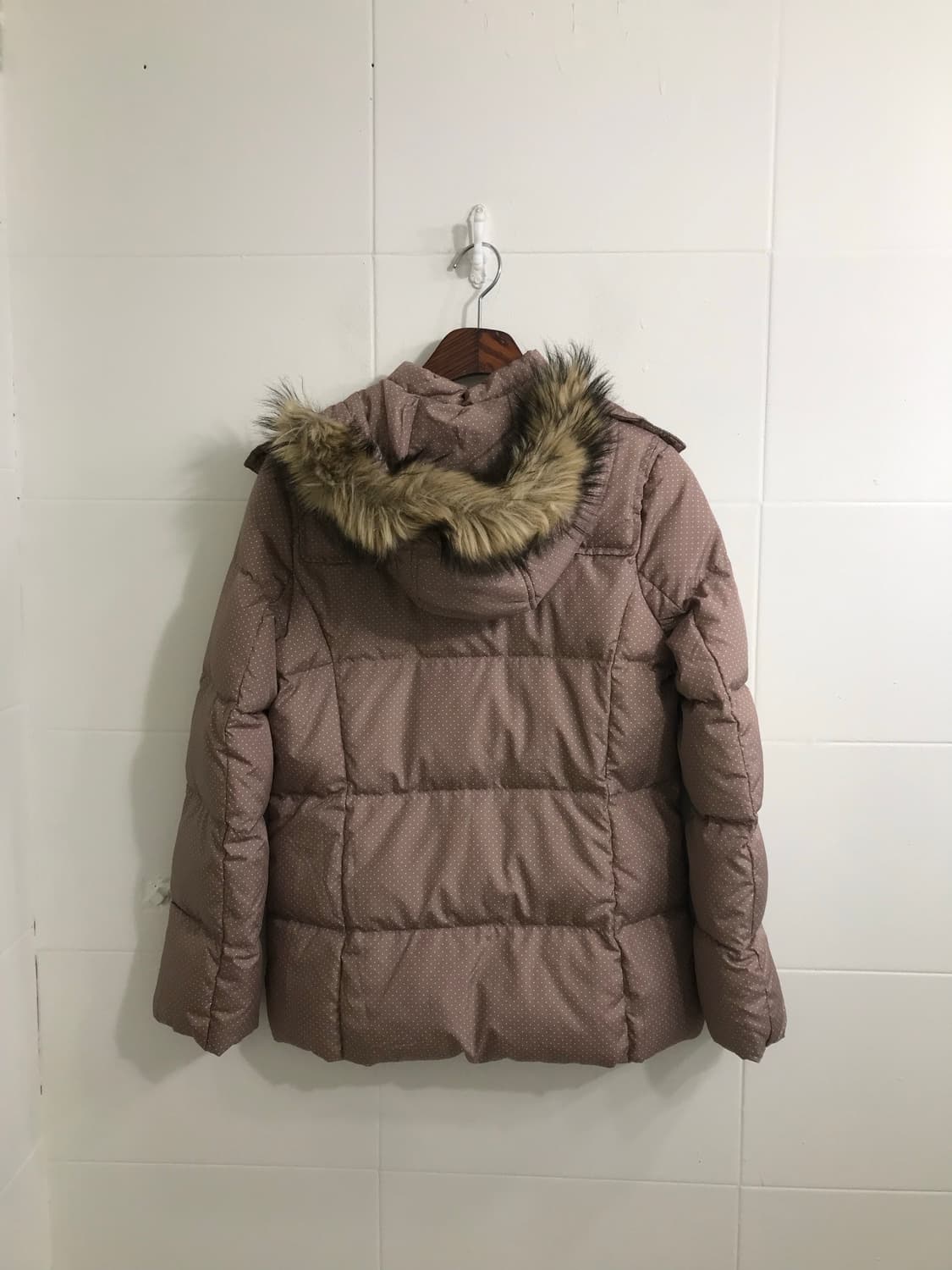 액시즈팜 도트 리본 떡볶이 패딩 모리걸 코디세트 상품이미지5