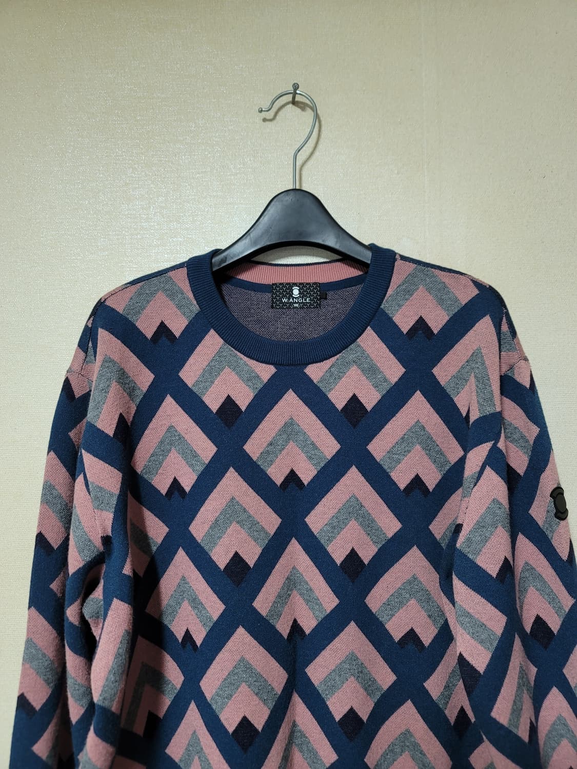 와이드앵글 자카드 풀오버 니트 상품이미지2