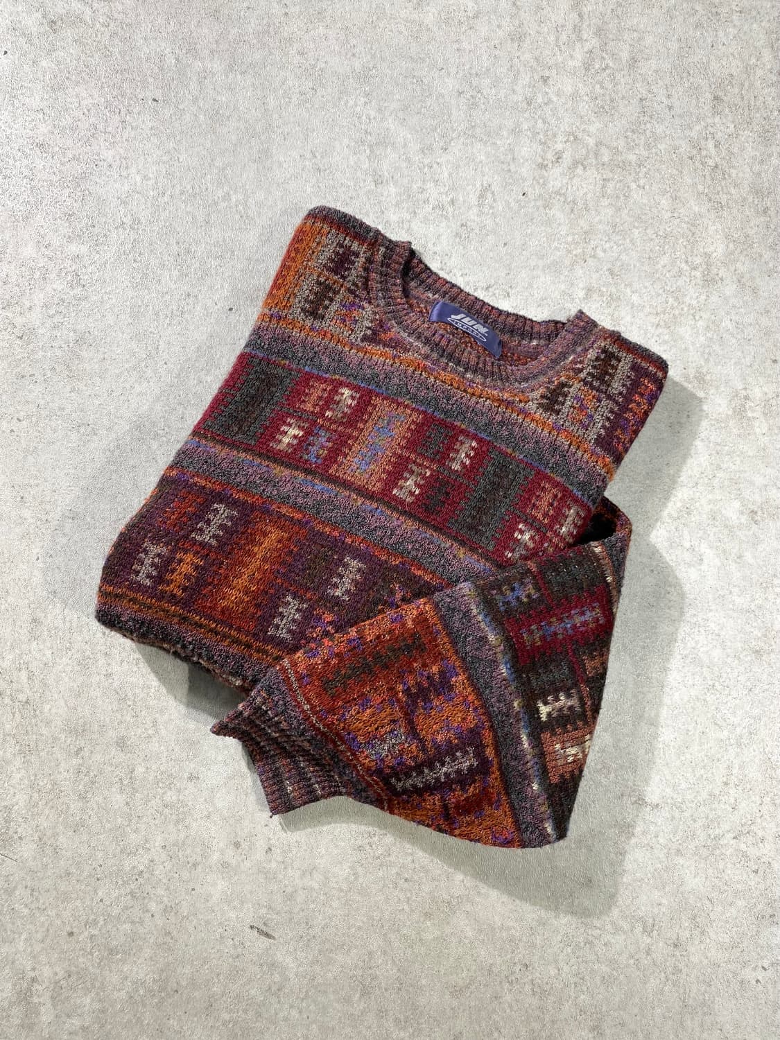 [L-XL] JUN MEN 재팬 메이드 에스닉 패턴 울 니트 상품이미지5