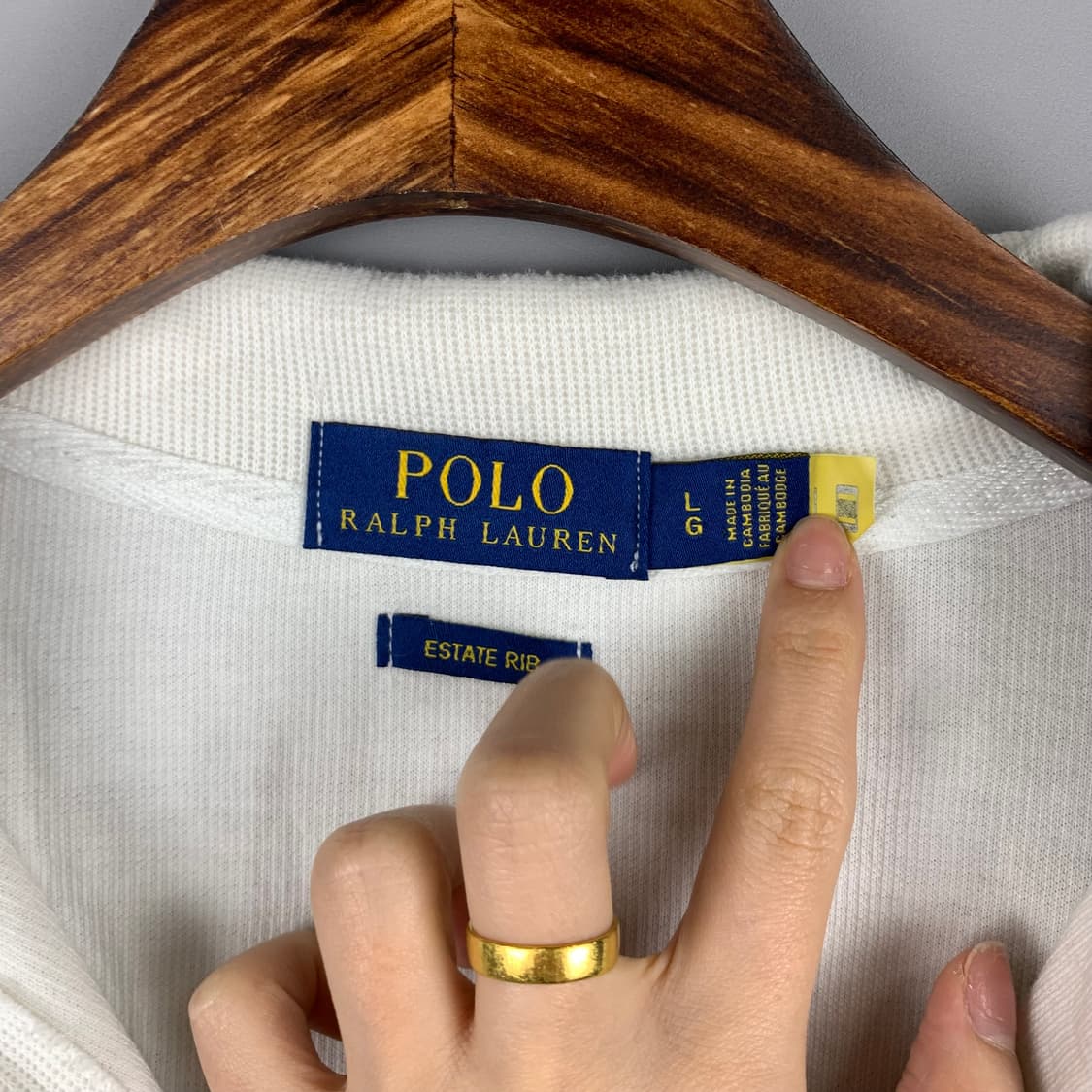 폴로 랄프로렌 신형 화이트 반집업 니트 상품이미지6