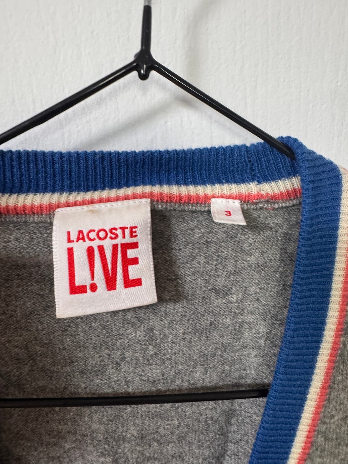 라코스테라이브 남여공용95 그레이 모 가디건 상품이미지4